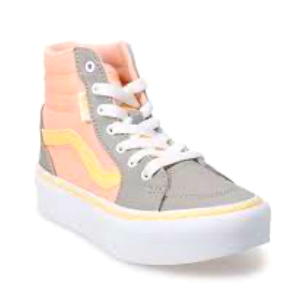 Vans Filmore Hi Platform Color Block Tropical Peach  Sz Youth US Missy 1.0